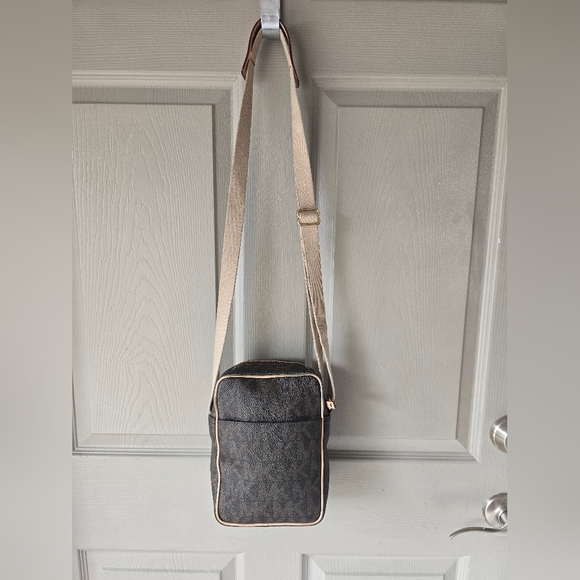 Michael Kors Brown and Tan Crossbody Bag - Picture 10 of 15